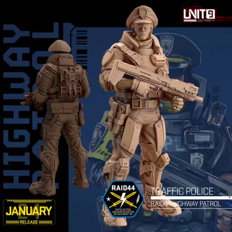 Cyberpunk - Traffic Police - Police Highway Patrol by UNIT9
