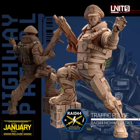 Cyberpunk - Traffic Police - Police Highway Patrol by UNIT9