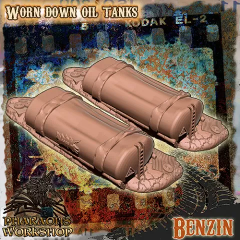 Worn Down Oil Tanks by Pharaoh's Workshop