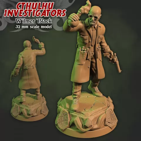 Wilmer Black - Cthulhu Investigators by Sculptorium of Madness