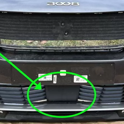 PEUGEOT 3008 4008 5008 II LIFT 2016-2023 Front Bumper Intake Grille Wall Cover ACC Control Box Cover. OEM Number YL017826XT 9836795777