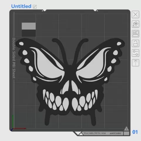 Butterfly Skull Lightbox