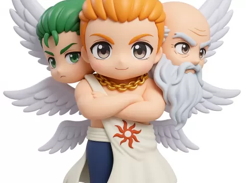 Tarmiel Three Headed Archangel Chibi Figure