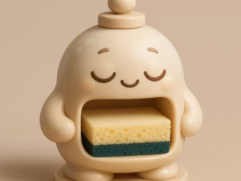 Bubble Buddy – Cute Sponge Holder Character - MakeItCute