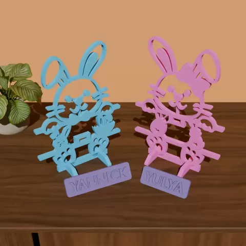Easter Egg Name Frame