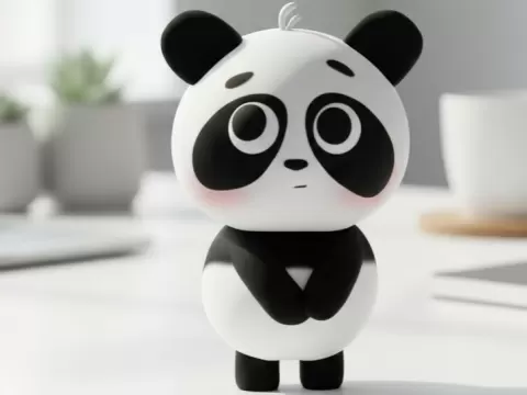 cute panda - MakeItCute