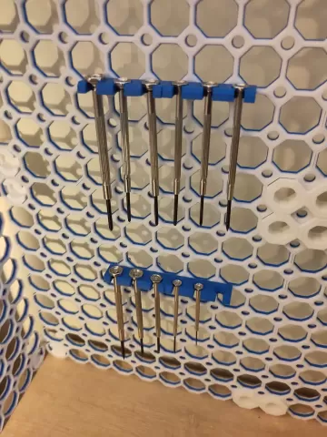 Multiboard precision screwdriver holder