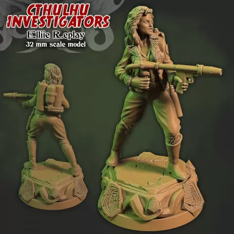 Ellie Replay- Cthulhu Investigators by Sculptorium of Madness