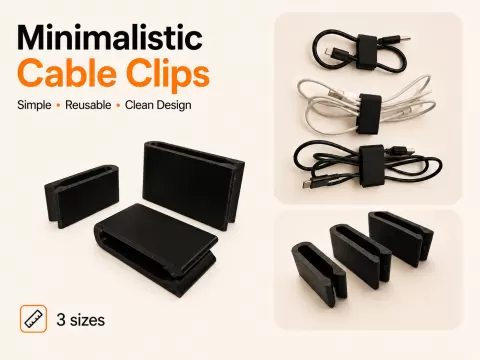 Minimalistic Cable Clips