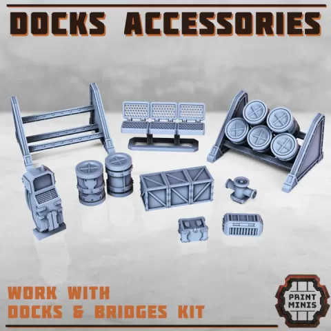 Docks Accessories by Print Minis