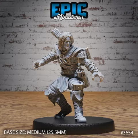 Young Bandit / Rogue Warrior / Ruthless Male Trickster / Evil Criminal Villager / Robber Clan by Epic-Miniatures