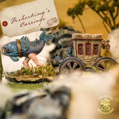 Hazelands: Royal Carriage of the Fisherking - Fey Wild Tabletop Miniatures by Tine Fieldling