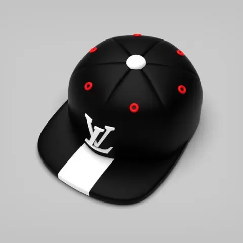 LV baseball cap keychain