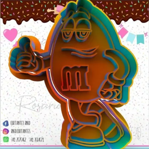 MyM cookie cutter - cookie cutter