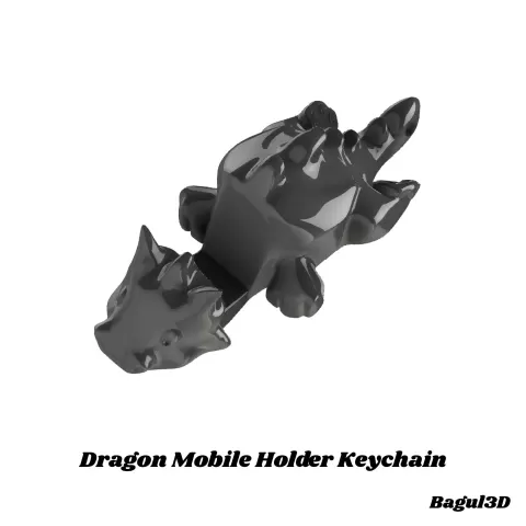 Dragon Mobile Holder Keychain - Bagul3D