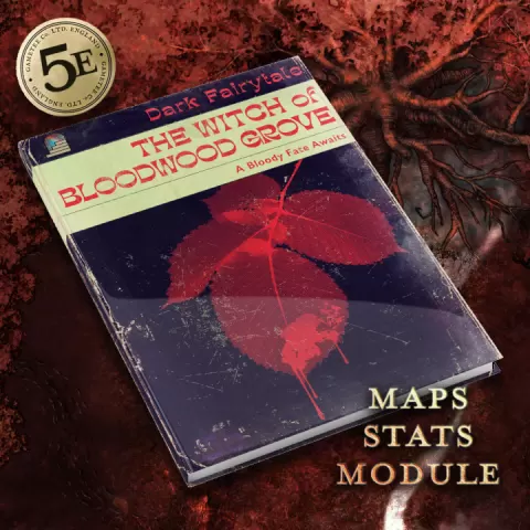 The Witch of Bloodwood Grove - A Dark Fairytale Module for 5e DnD by Gametee 3d Miniatures