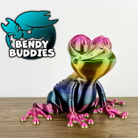 Froggy Frog / Toad Articulated / Print-in-Place Marsh Reptile / Cute Swamp Dweller / Jungle Creature by Bendy Buddies