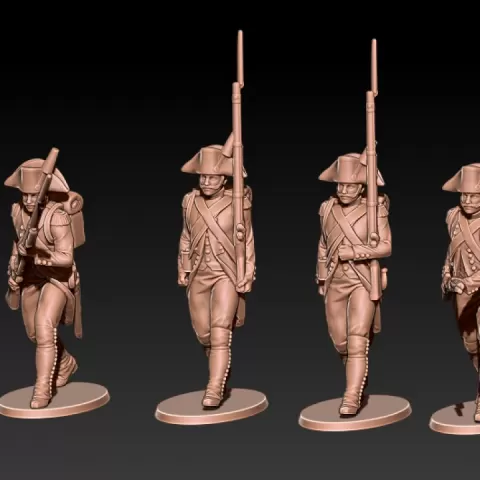 Napoleonic french early grenadiers in bicorne by Kozak miniatures