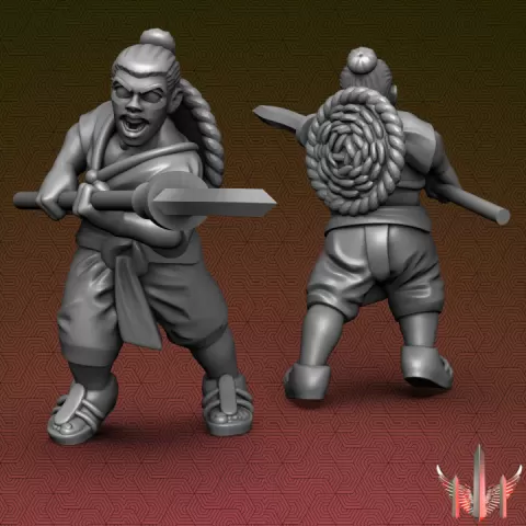 Peasant Pose D 2-Hands by Triple Spire Workshop