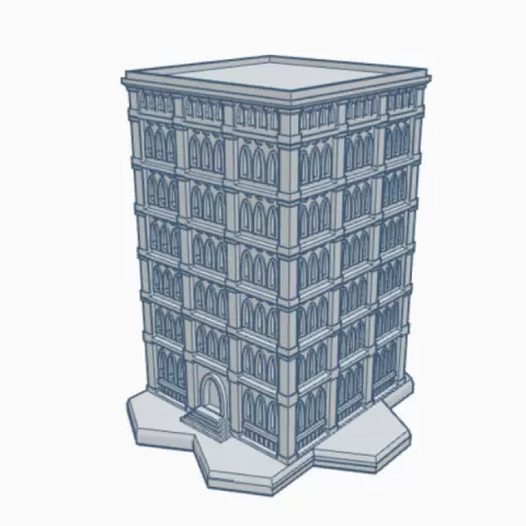 Gothic Building GHB105 With Hex Base by Wargame Forge