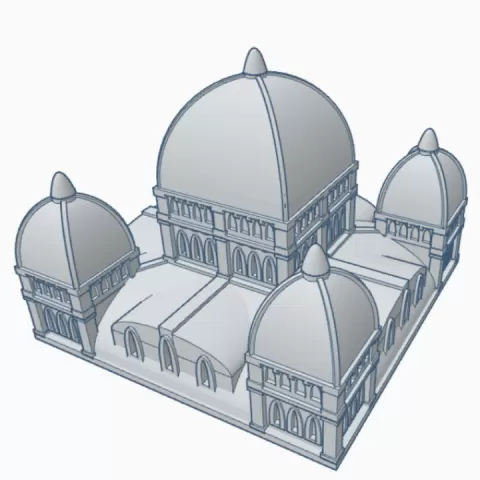 Gothic Large Domed Rooftop 9 by Wargame Forge