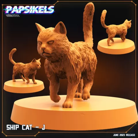 SHIP CAT - J by PAPSIKELS MINIATURES