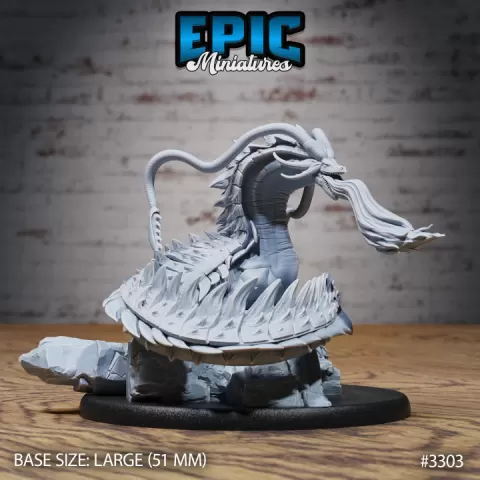 Sea Drake Deity Magic / Water Dragon / Winged Ocean Encounter / Magical Aqua Beast / Evil Dragonborn / Draconic Army by Epic-Miniatures