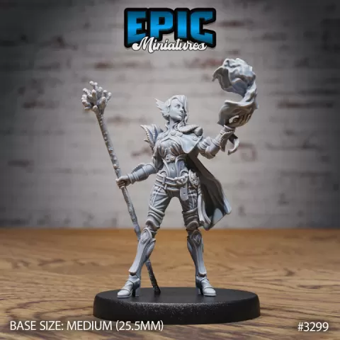 Triton Female Magic / Sea Guard / Water Lord / Aqua Folk / Underwater Warrior / Ocean Encounter by Epic-Miniatures