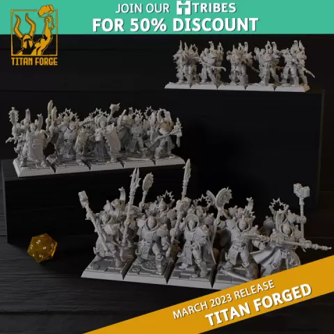 Automaton Knights - Titan Forged - Titan Forge Miniatures March 2023 by Titan Forge Miniatures