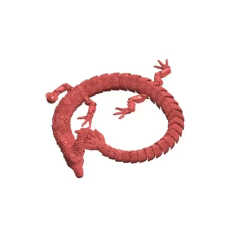 Articulated Creepy Dragon – Flexible Fantasy Dragon Toy STL