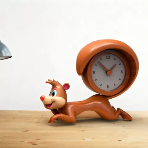 Skunk Desk Clock