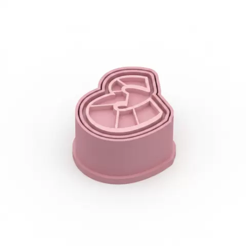 ✨ Brigadeiro Mold Cutter with Ejector – Number 3