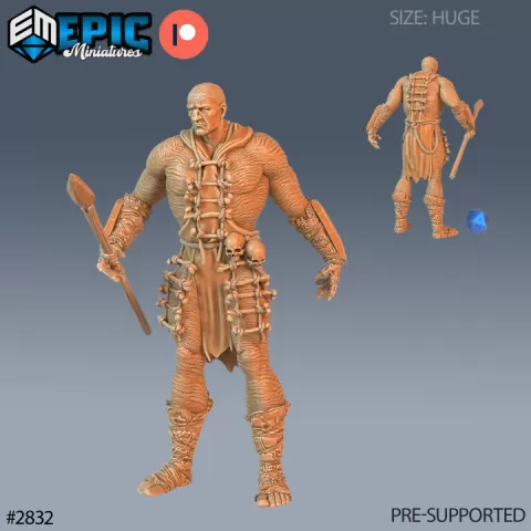 Jötunn Giant Tribe Hunter / Male Arctic Guard / Wildling / Norse Warrior / Viking Raider / Nordic Free Folk by Epic-Miniatures