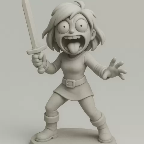 Expressive Adventurer Figurine