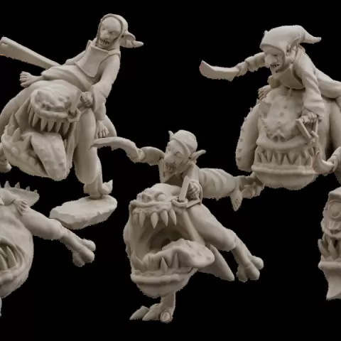 Big Mouth Club September - Loony Lancers and Big Mouth Bouncers by PariahMiniatures