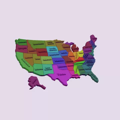 USA map by Viktoriya Kabanova