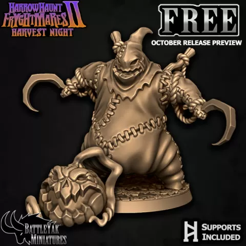 Harrowhaunt Fryghtmares Free Files - October Release Preview by Battle Yak Miniatures