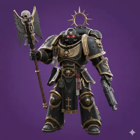 Single STL Heavily Armored Faith Leader – Sci-Fi Tactical Commander Miniature for Tabletop Wargaming & Painting