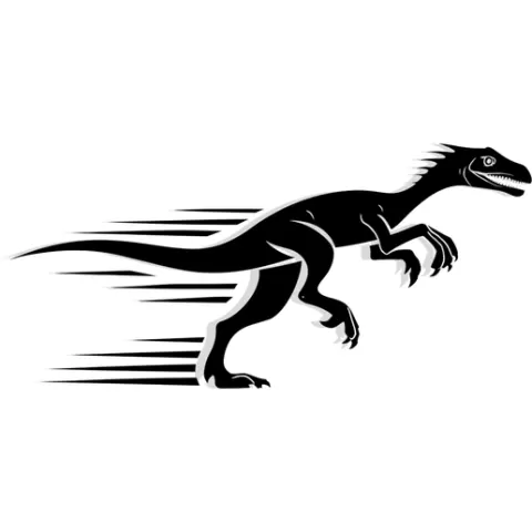 Velociraptor running with a comet forming its trail 1 - 2D/3D Wall Art STL+SVG For CNC Router, Plasma, Waterjet, Laser & 3D Printer