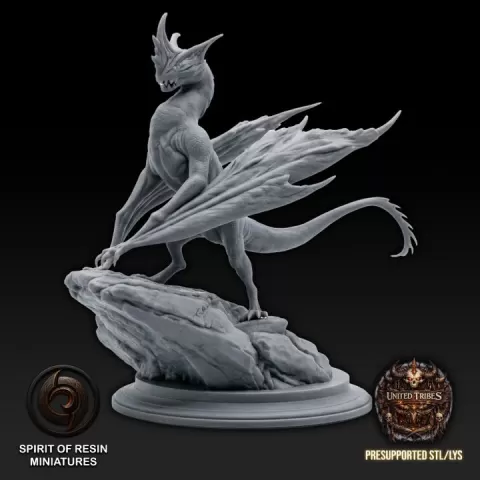 Prehistoric Blind Wyvern by Spirit of Resin Miniatures