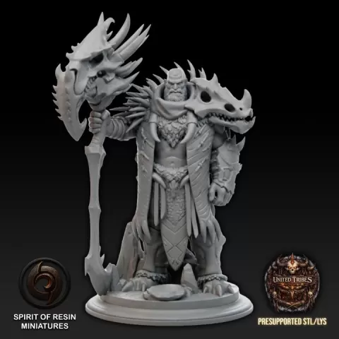 BORIK, TRIBAL CHEF by Spirit of Resin Miniatures
