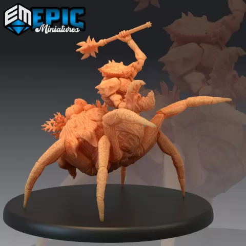 Crab People Mace / Claw Hugger / Water Folk Race / Ocean & Sea Encounter by Epic-Miniatures