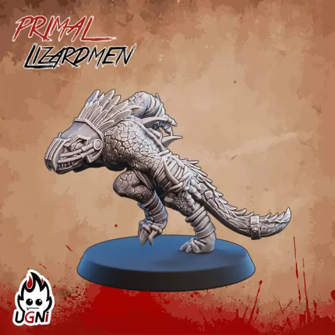 Blocker #05 - Lizardmen - Fantasy Football by UGNI Miniatures