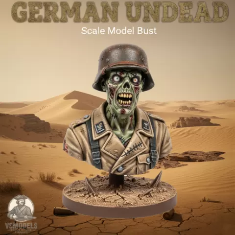 German Undead - Scale Model Bust