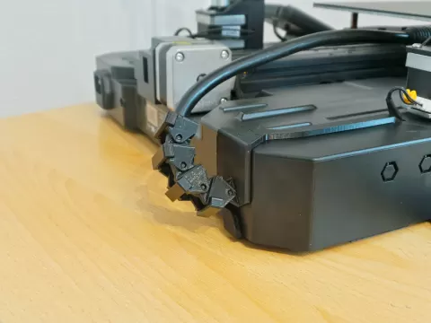 Ender 3 S1 / S1 Pro heating bed cable chain/holder + gulfcoast heated bed prototyps