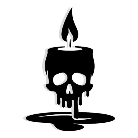candle with wax dripping into the shape of a skull 5 - 2D/3D Wall Art STL+SVG For CNC Router, Plasma, Waterjet, Laser & 3D Printer