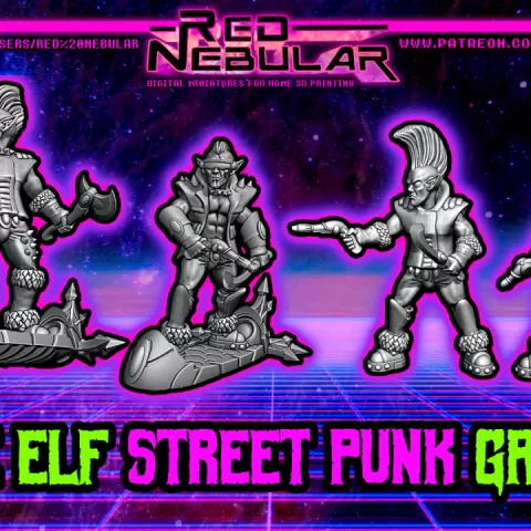 Space Elf Street Punks by Red Nebular