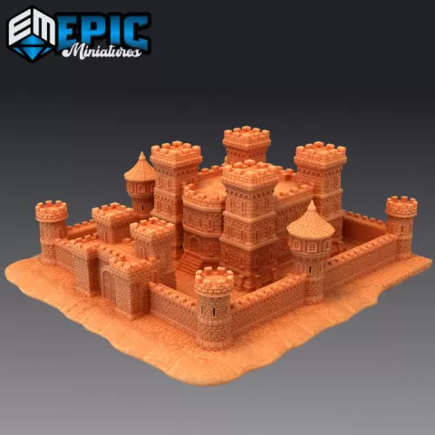Castle Kingskeep / Legendary Kingdom / Watch Tower & Modular Walls / Medieval Fortress / Playable Interior by Epic-Miniatures