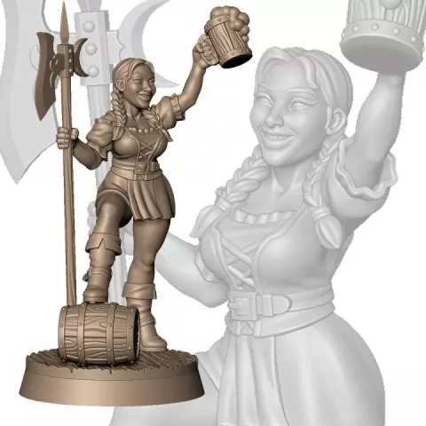 Axe lady by Willy Kao