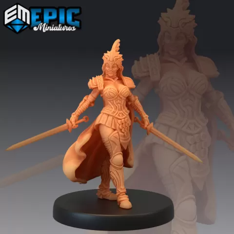 Falcon Knight Bloodlust / Armored Female Warrior / Sword Fighter by Epic-Miniatures
